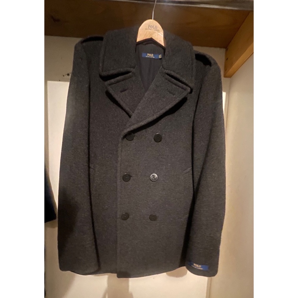 Mens wool Ralph Lauren peacoat size 42R . - Picture 4 of 8
